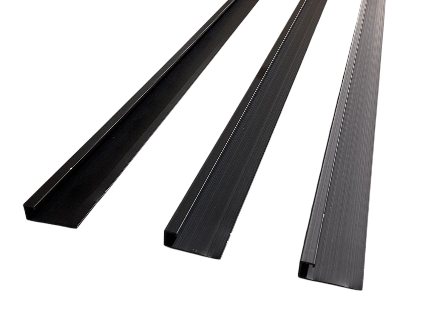 Aluminum Trim Ending for Wall Panel - Black