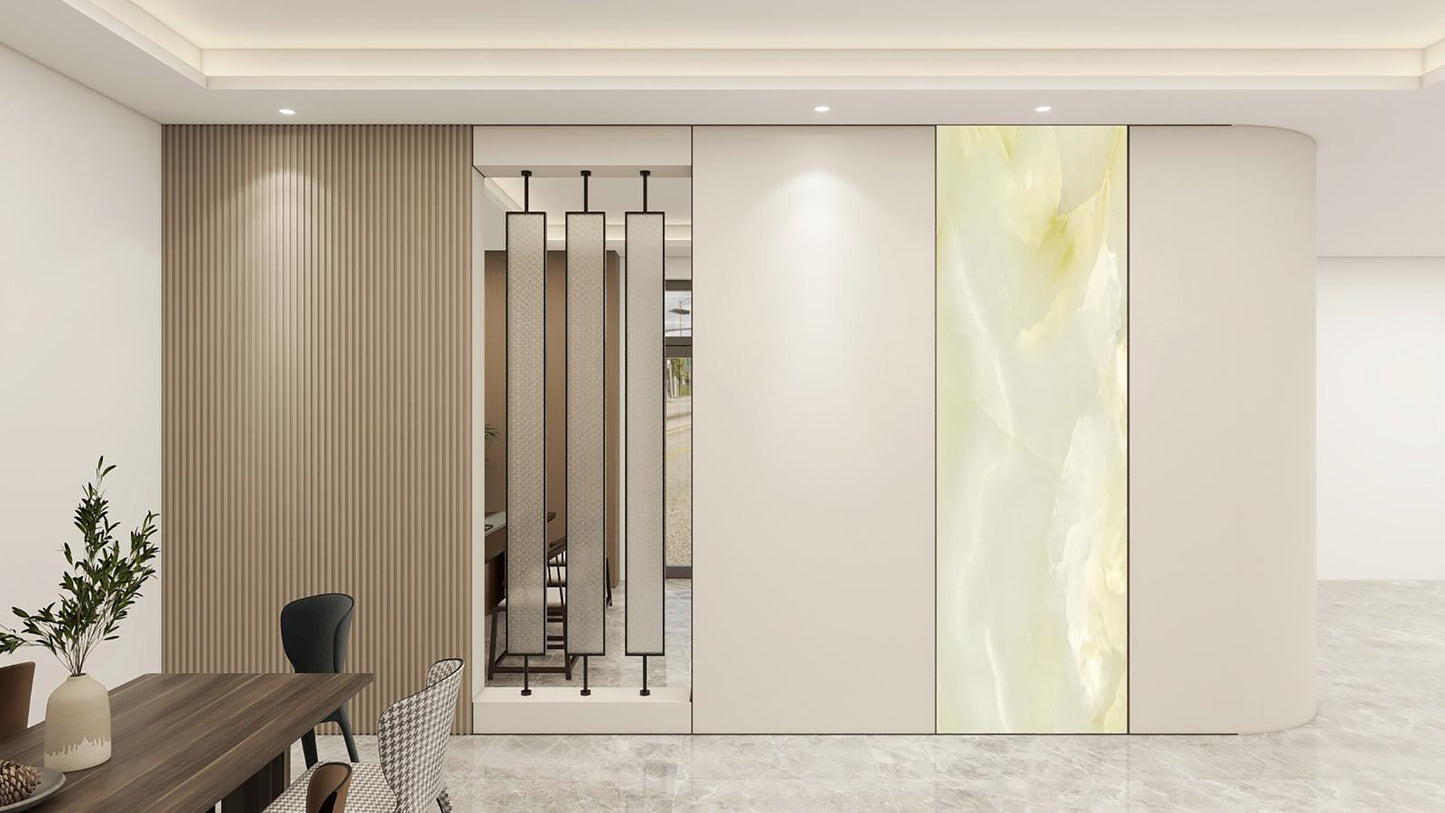PPF Decorative Light Green Marble Wall Panels/Ceiling Tile
