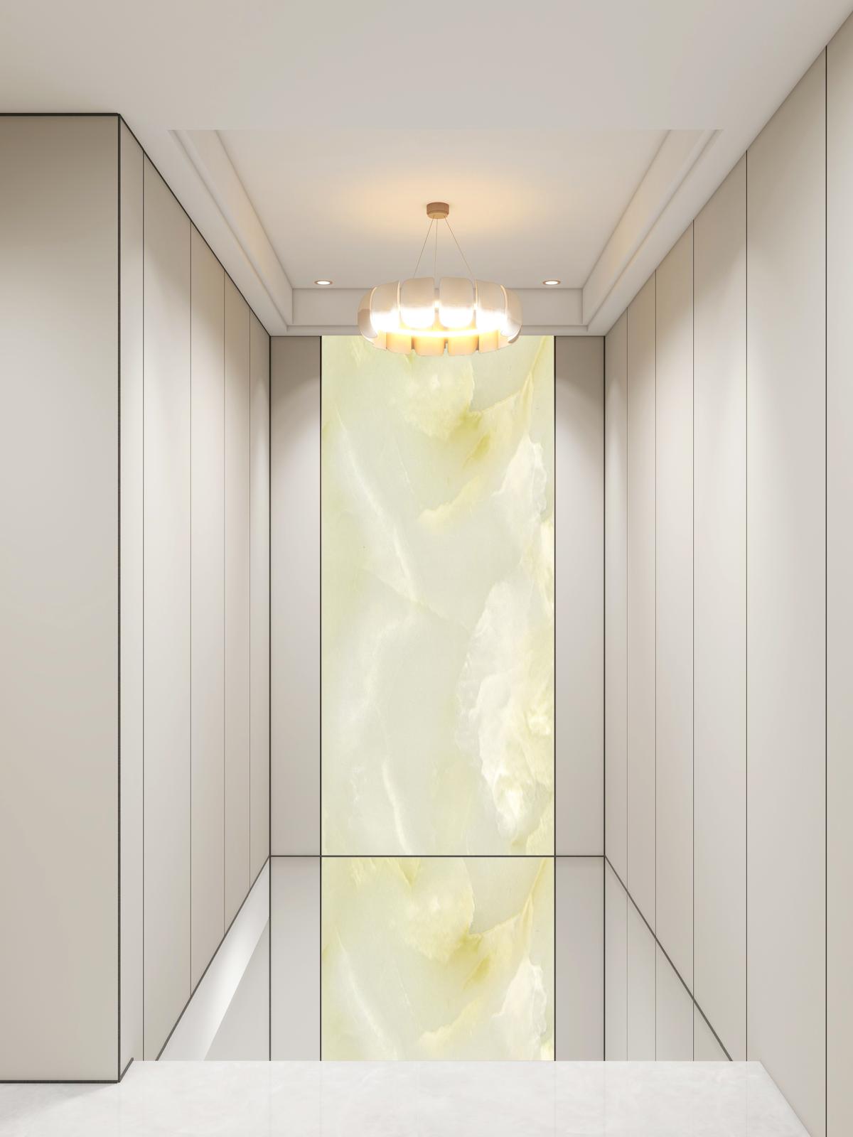 PPF Decorative Light Green Marble Wall Panels/Ceiling Tile