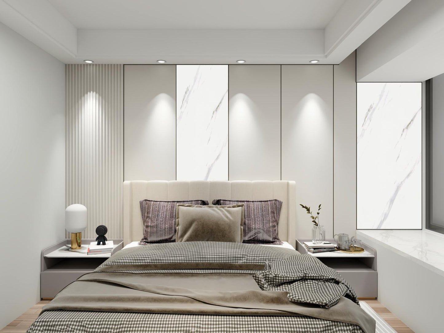 PPF Decorative White Marble Wall Panels/Ceiling Tile