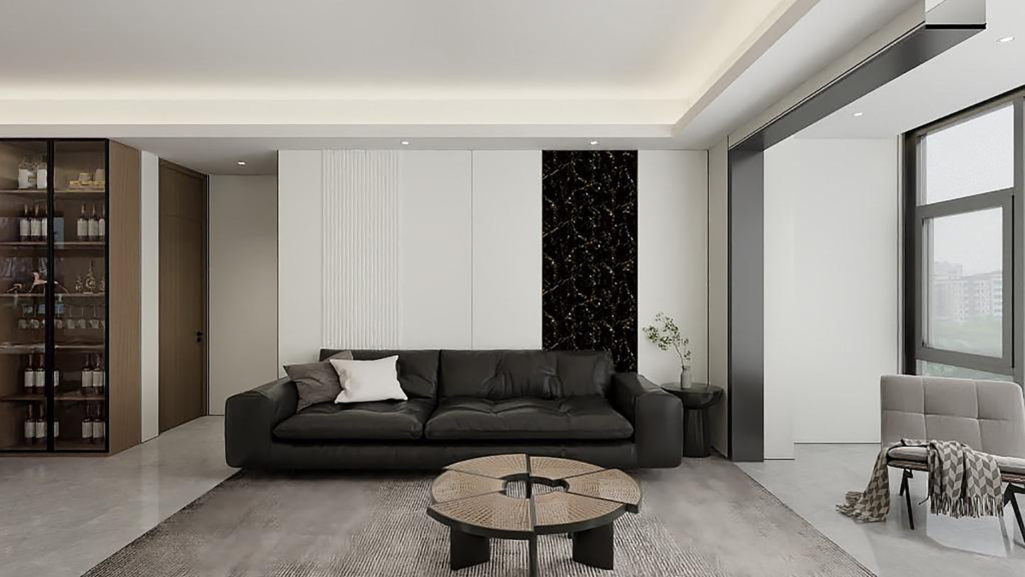 PPF Decorative Black Marble Wall Panels/Ceiling Tile