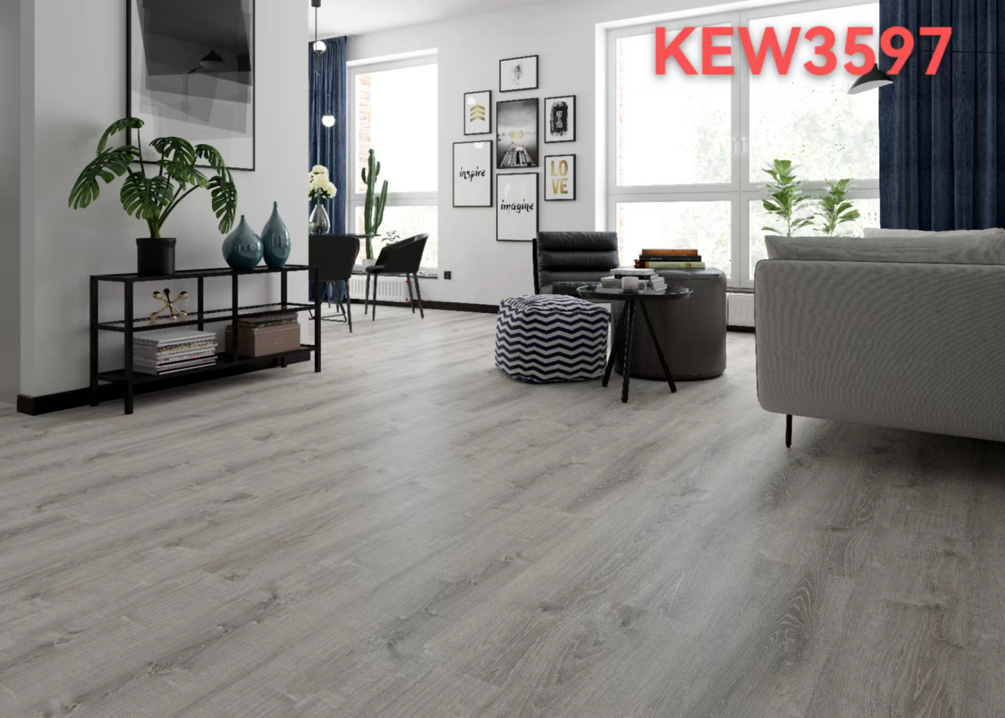 Keystone Vinyl Plank 7.08" x 47.63" x 6.5mm (Set of 8)