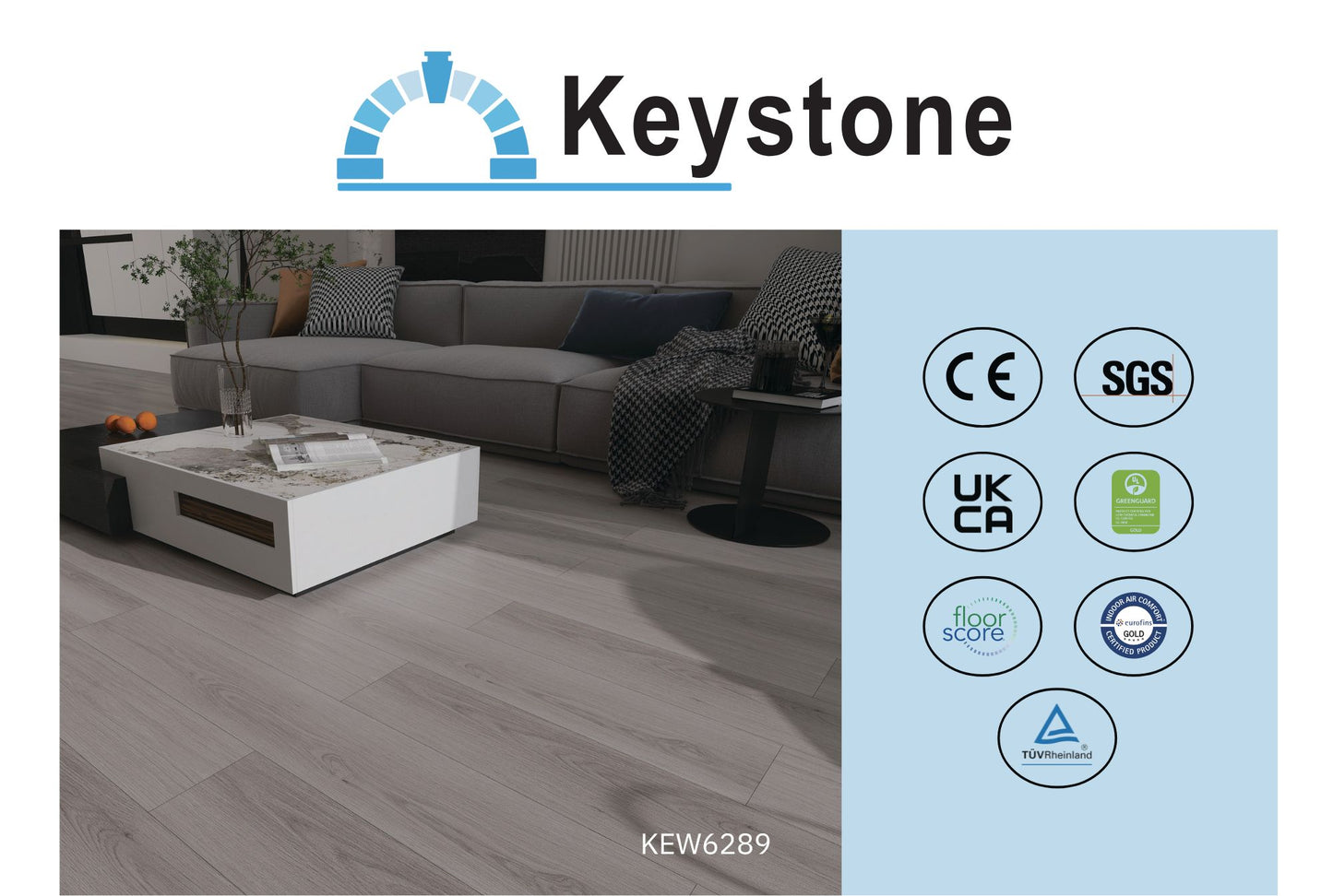 Keystone Vinyl Plank 7.08" x 47.63" x 6.5mm (Coming Soon)