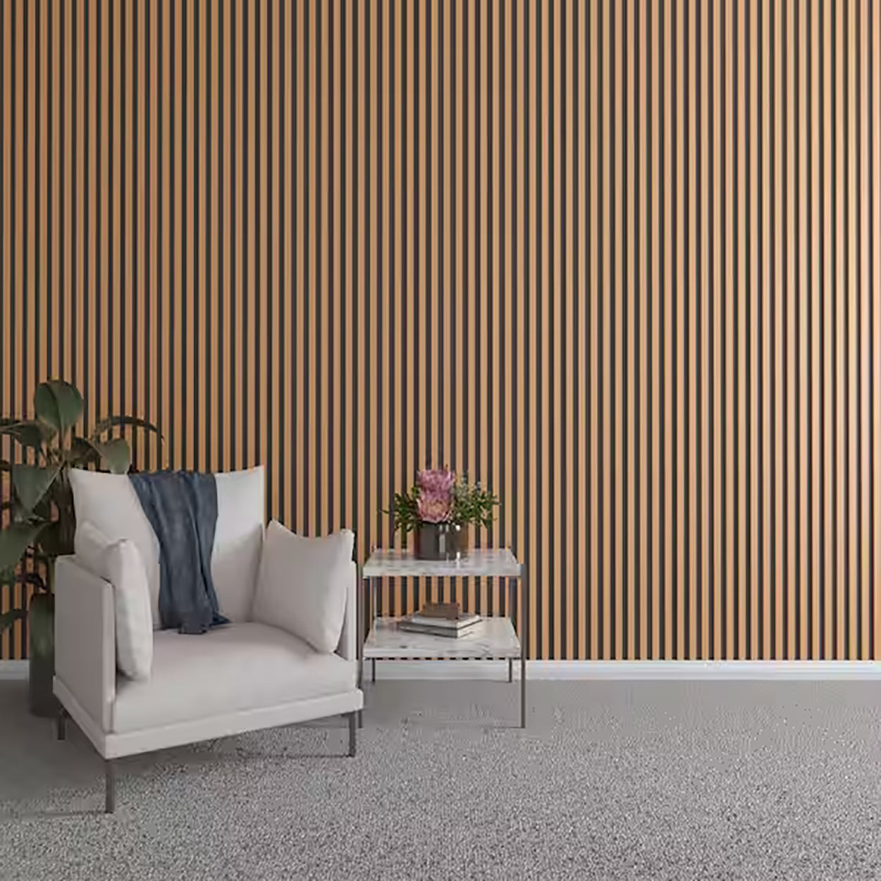 Slat Wall Panels 6.7" X 98.5" (5sq ft)