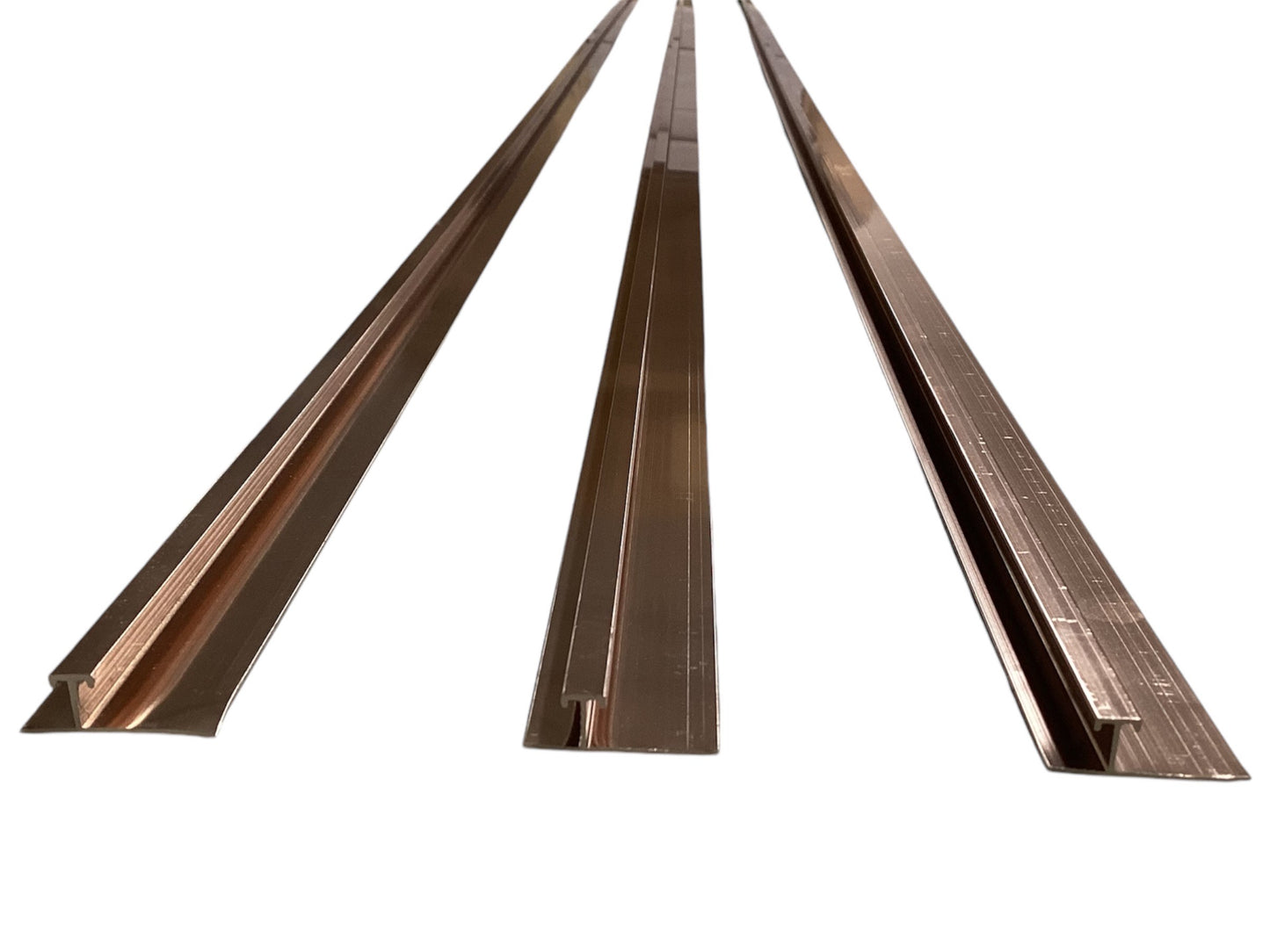 Aluminum Trim - T Shape for Wall Panel - Rose Gold