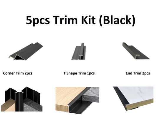 Trim Kit for Shower Kit (5Pcs Kit) (Black)
