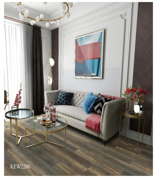 Keystone Vinyl Plank 7.08" x 47.63" x 4mm (Set of 12)